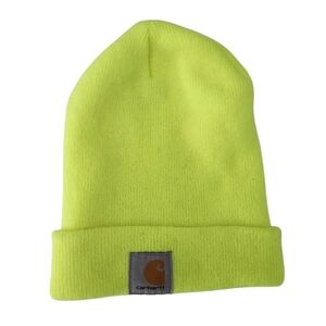 CARHARTT – Neon Yellow Acrylic Knit Beanie / Watch Hat os (unisex)